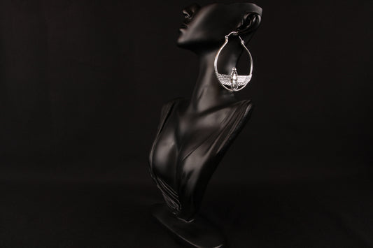 Scarab Silver Earring