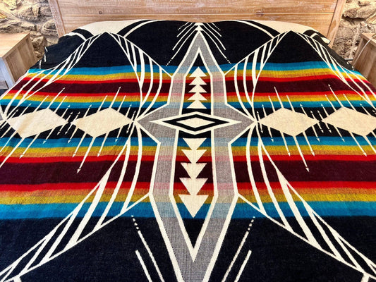 Rainbow King Size Blanket | Alpaca