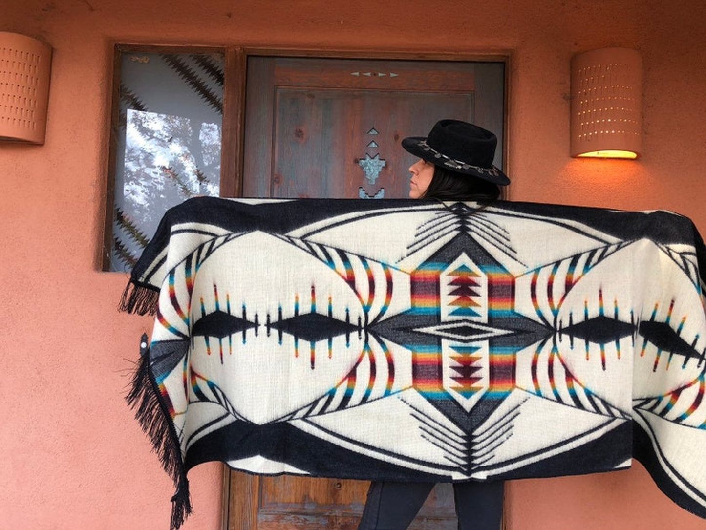 Rainbow Shawl | Alpaca
