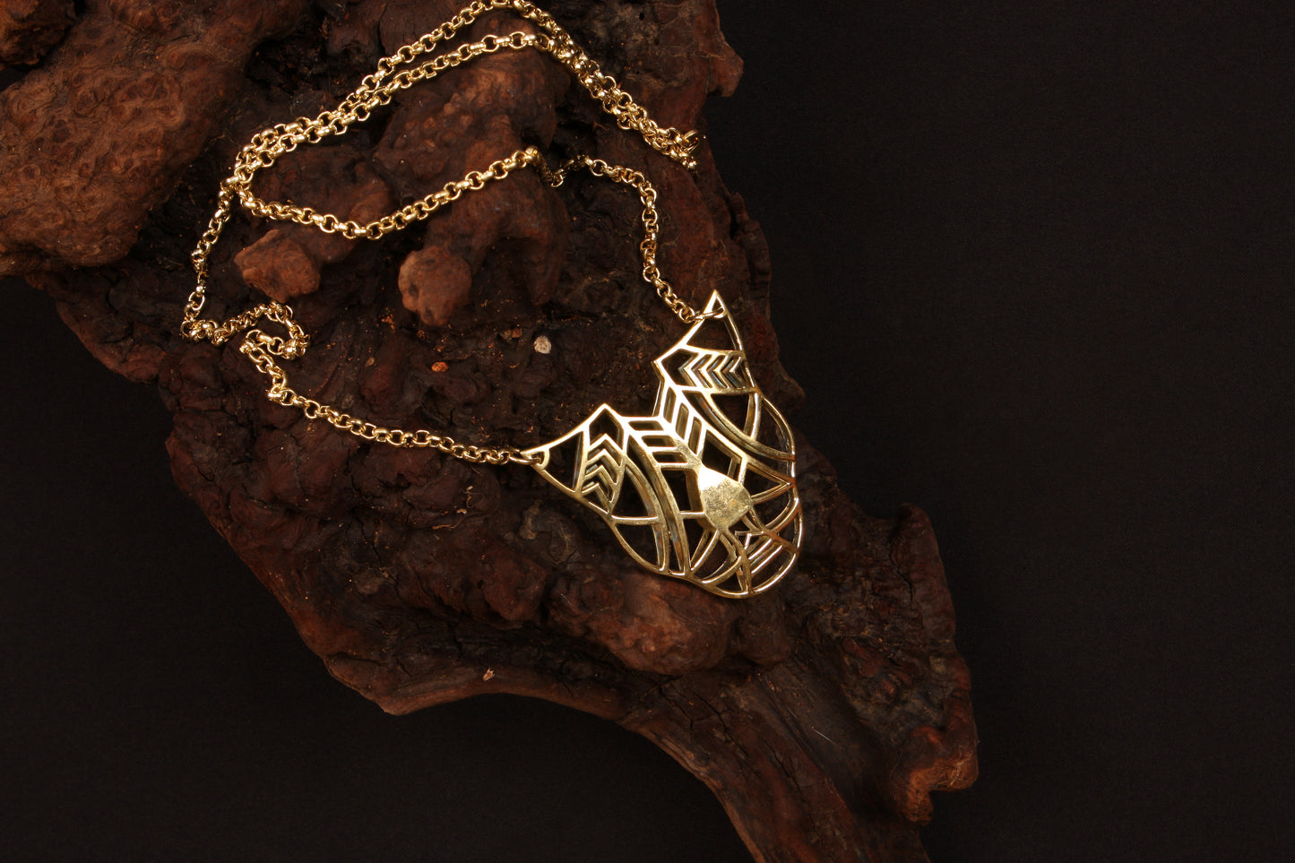 Geometrical Panther Necklace