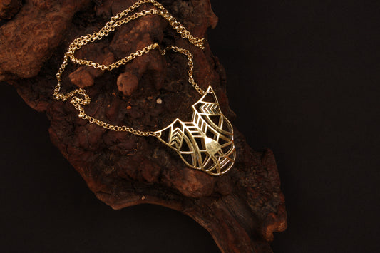 Geometrical Panther Necklace