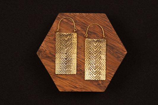 Zuni Gold Earring