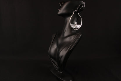Scarab Silver Earring