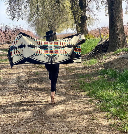Rainbow Shawl | Alpaca