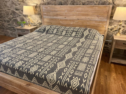 Mud Print King Size Blanket | Alpaca