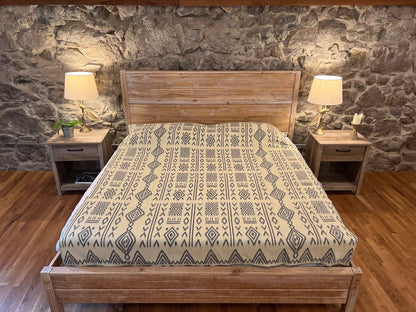 Mud Print King Size Blanket | Alpaca