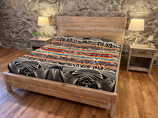 Crystals Rainbow King Size Blanket/ Alpaca