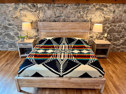 Rainbow King Size Blanket | Alpaca