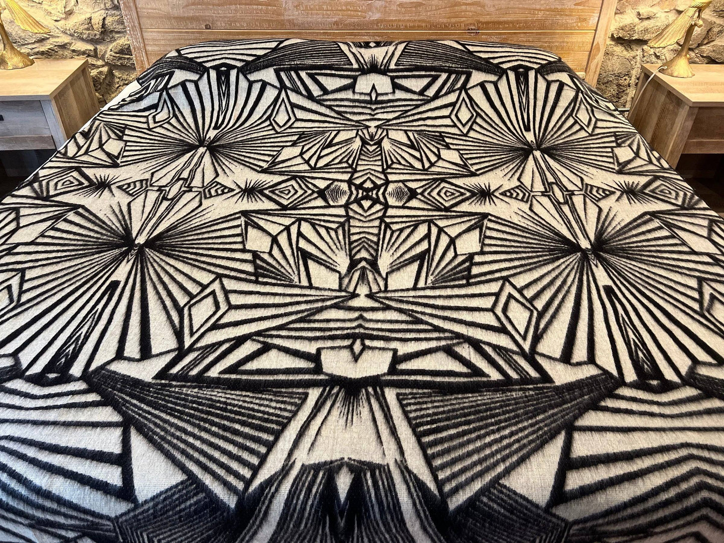 Crystals King Size Blanket/ Alpaca