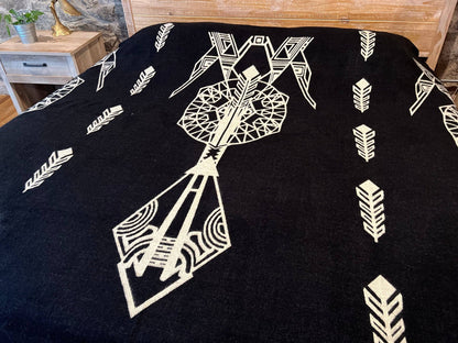 Arrow King Size Blanket/ Alpaca