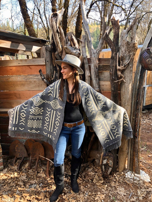 Mud Print Shawl | Alpaca
